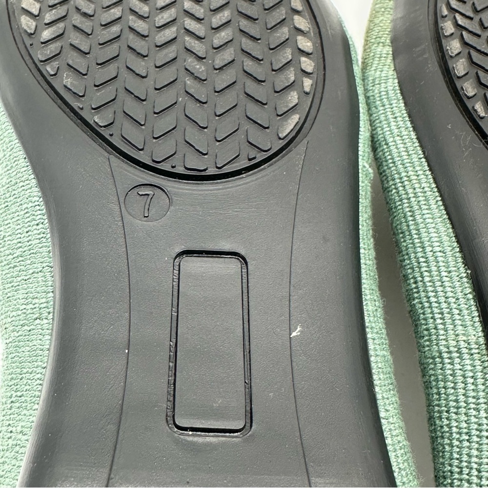 Root Collective Mint Green Fabric Women's Flats with Leather Lining - Picture 10 of 11